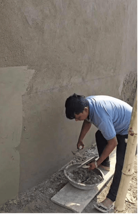 Plastering work